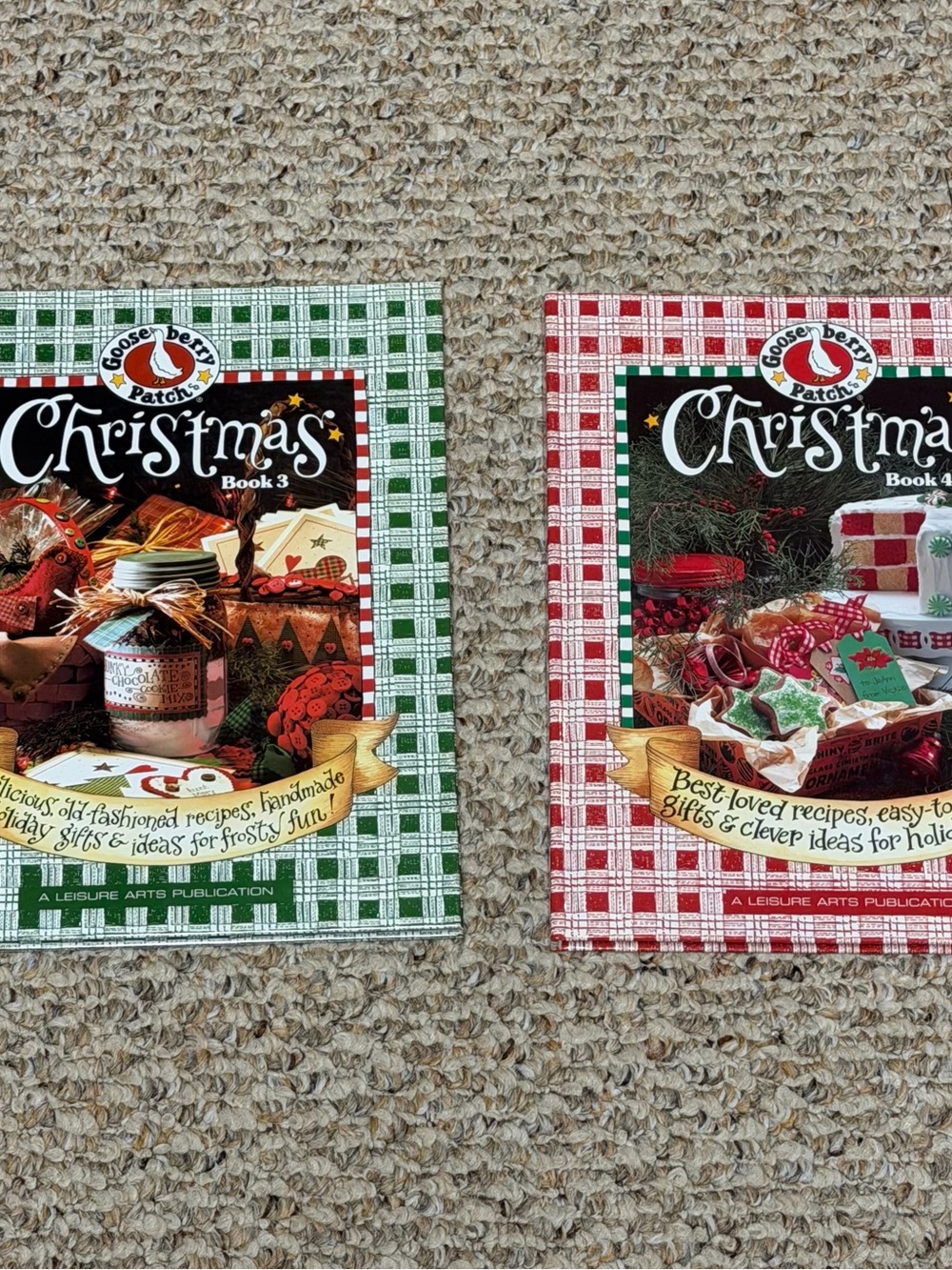 Gooseberry Patch Christmas Book Bundle -Book 3 & Book 4-Recipes/Homemade Gifts